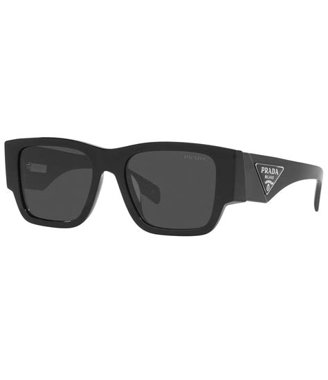 black prada rectangle sunglasses|More.